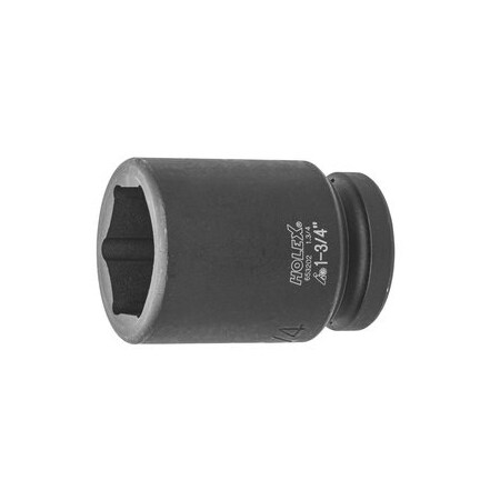 Holex Impact Socket, 1 inch Drive, 6 pt, Deep, 1-3/4 inch 653202 1.3/4
